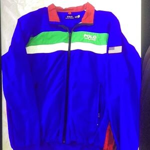 Polo by Ralph Lauren Blue and Green Windbreaker
